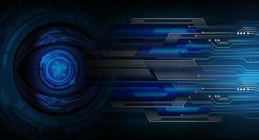 eye cyber circuit future technology concept background vector