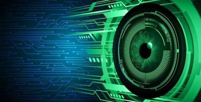 Blue eye cyber circuit future technology concept background vector