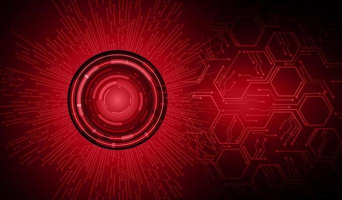 eye cyber circuit future technology concept background