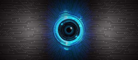 eye cyber circuit future technology concept background vector