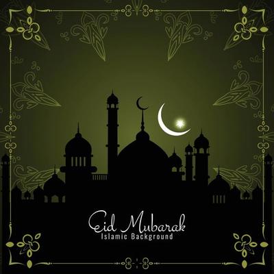 Eid Mubarak Islamic traditional festival background