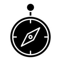 Army Compass Glyph Icon vector