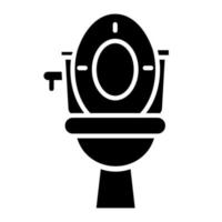 icono de glifo de baño vector