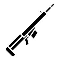 icono de glifo de rifle vector