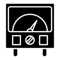 Ammeter Glyph Icon vector