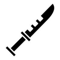 Knife Glyph Icon vector