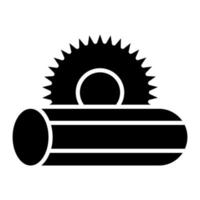 Lumber Glyph Icon vector