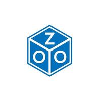 diseño de logotipo de carta de zoológico sobre fondo blanco. concepto de logotipo de la letra de las iniciales creativas del zoológico. diseño de letras del zoológico. vector