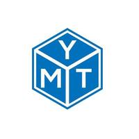 YMT letter logo design on white background. YMT creative initials letter logo concept. YMT letter design. vector
