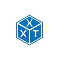 diseño de logotipo de letra xxt sobre fondo blanco. concepto de logotipo de letra de iniciales creativas xxt. diseño de letra xxt. vector