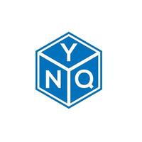 YNQ letter logo design on white background. YNQ creative initials letter logo concept. YNQ letter design. vector