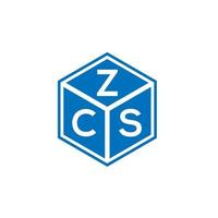 ZCS letter logo design on white background. ZCS creative initials letter logo concept. ZCS letter design.