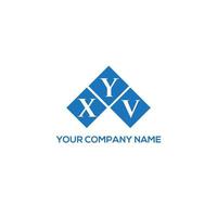 XYV letter logo design on white background. XYV creative initials letter logo concept. XYV letter design. vector