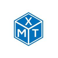 XMT letter logo design on white background. XMT creative initials letter logo concept. XMT letter design. vector