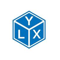 diseño de logotipo de letra ylx sobre fondo blanco. ylx creative iniciales carta logo concepto. diseño de letras ylx. vector