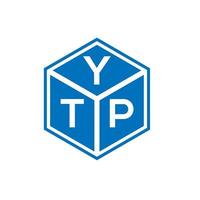 YTP letter logo design on white background. YTP creative initials letter logo concept. YTP letter design. vector