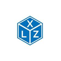 XLZ letter logo design on white background. XLZ creative initials letter logo concept. XLZ letter design. vector