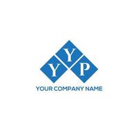 diseño de logotipo de letra yyp sobre fondo blanco. yyp creativo concepto de logotipo de letras iniciales. diseño de letras yyp. vector