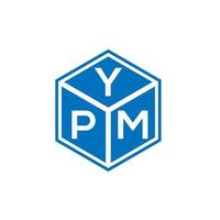 pm concepto creativo del logotipo de la letra inicial. diseño de letras ypm. diseño de logotipo de letras ypm sobre fondo blanco. concepto de logotipo de letra de iniciales creativas ypm. diseño de letras ypm. vector