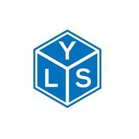 YLS letter logo design on white background. YLS creative initials letter logo concept. YLS letter design. vector