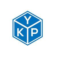 diseño de logotipo de letra ykp sobre fondo blanco. ykp creativo iniciales letra logo concepto. diseño de letras ykp. vector