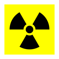 försiktighet strålning område tecken png