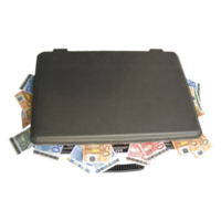 briefcase full of money transparent PNG