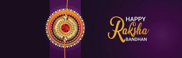 Indian festival happy raksha bandhan celebration background vector