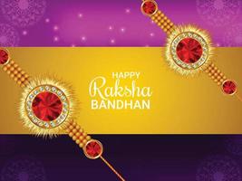 Creative design concept for happy raksha bandhan background vector