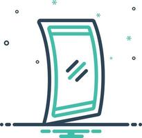 Mix icon for flexible display vector