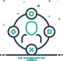 Mix icon for ambient user experience vector