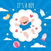 Its a Boy Bornday Celebration vector