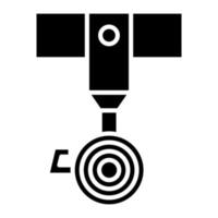 Uncoiler Glyph Icon vector