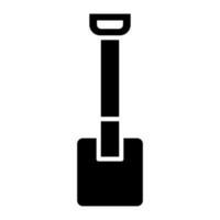 Shovel Glyph Icon vector