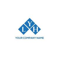 LYH letter logo design on white background. LYH creative initials letter logo concept. LYH letter design. vector