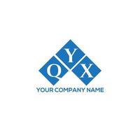 QYX letter logo design on white background. QYX creative initials letter logo concept. QYX letter design. vector