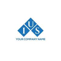 IUS letter logo design on white background. IUS creative initials letter logo concept. IUS letter design. vector