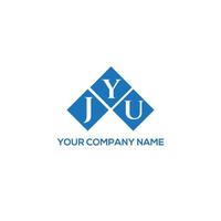 JYU letter logo design on white background. JYU creative initials letter logo concept. JYU letter design. vector