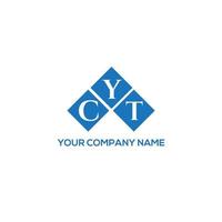 YCT letter logo design on white background. YCT creative initials letter logo concept. YCT letter design. vector