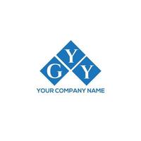 GYY letter design.GYY letter logo design on white background. GYY creative initials letter logo concept. GYY letter design. vector