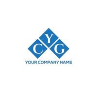 diseño de logotipo de letra ycg sobre fondo blanco. concepto de logotipo de letra de iniciales creativas ycg. diseño de letras ycg. vector