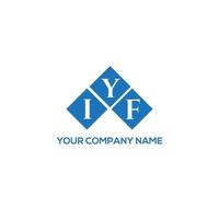 diseño de logotipo de letra iyf sobre fondo blanco. concepto de logotipo de letra de iniciales creativas iyf. diseño de letras iyf. vector