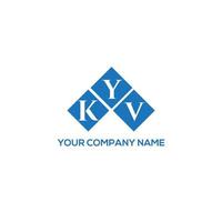 diseño de logotipo de letra kyv sobre fondo blanco. concepto de logotipo de letra de iniciales creativas de kyv. diseño de letras kyv. vector