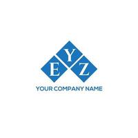 diseño del logotipo de la letra eyz sobre fondo blanco. concepto de logotipo de letra de iniciales creativas eyz. diseño de letras eyz. vector