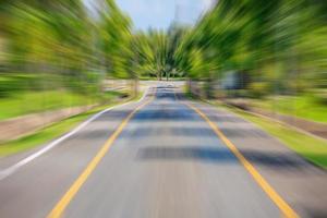 road with motion blur photo
