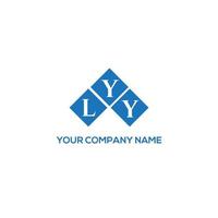 LYY letter logo design on white background. LYY creative initials letter logo concept. LYY letter design. vector