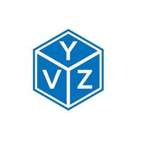 YVZ letter logo design on white background. YVZ creative initials letter logo concept. YVZ letter design. vector