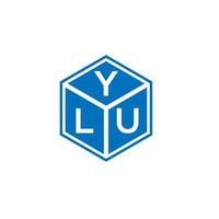 diseño de logotipo de letra ylu sobre fondo blanco. ylu concepto creativo del logotipo de la letra de las iniciales. diseño de letras ylu. vector