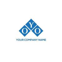 OYO letter logo design on white background. OYO creative initials letter logo concept. OYO letter design. vector