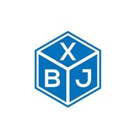 XBJ letter logo design on white background. XBJ creative initials letter logo concept. XBJ letter design. vector